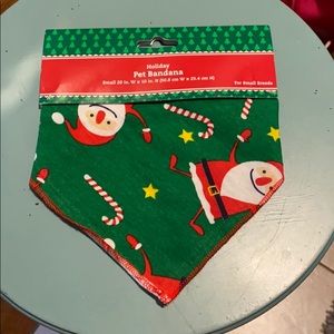 Pet Christmas bandana for small dogs NWT